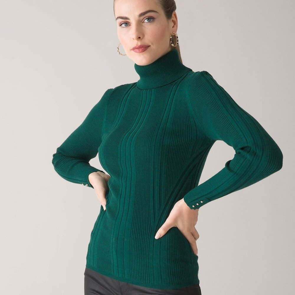Transfer-Rib Turtleneck by WHBM